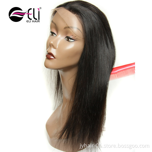 360 Lace Frontal Closure Brazilian Straight Remy Human Hair Closure Free Part Pre Plucked Baby Hair For Black Women
